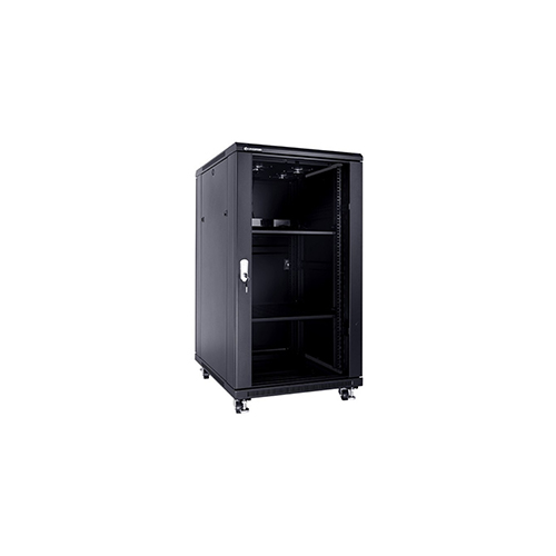EFC2206C3G4 ExTell EFC2706D3G4 Network Server Cabinet with Glass Front Door 27U – 600 x 800 with 4 Way Fan Unit Black Price in Dubai UAE - Image 1