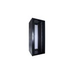 ExTell EFC4706D3G4 Network Server Cabinet with Glass Front Door 47U – 600 x 800 with 4 Way Fan Unit Black Price in Dubai UAE