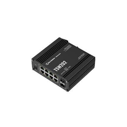 Teltonika TSW202 Teltonika TSW202 Industrial managed PoE+ Switch, 8x Gigabit Ethernet + 2 SFP Price in Dubai UAE - Image 1