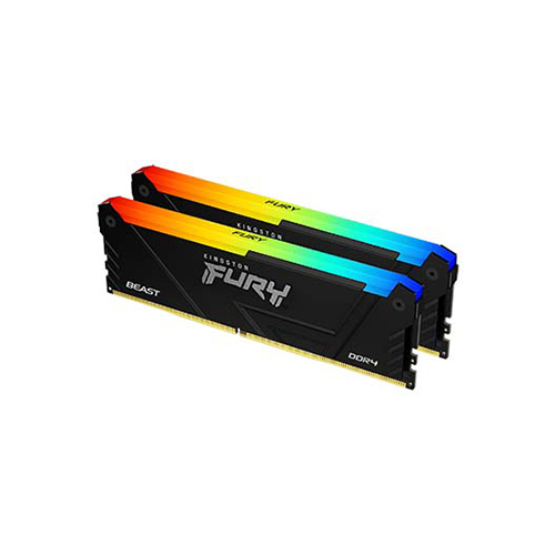 KF436C17BB2AK2/16 Kingston KF436C17BB2AK2/16 16GB 3600MT/s DDR4 CL16 DIMM (Kit of 2) FURY Beast RGB Price In Dubai UAE - Image 1