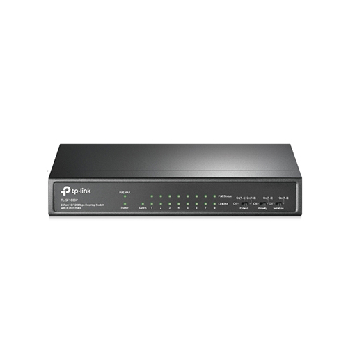 TL-SF1008P Tp-Link TL-SF1009P 8-Port 10/100Mbps + 3-Port Gigabit Desktop Switch with 8-Port PoE+ Price in Dubai UAE - Image 1