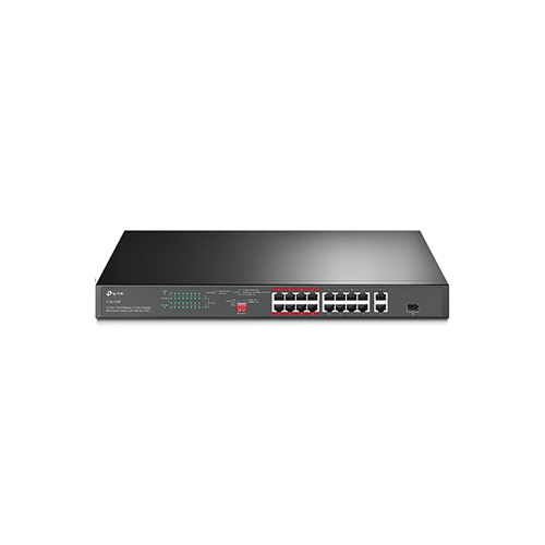 TL-SL1218P TP-Link TL-SL1218P 16-Port 10/100 Mbps + 2-Port Gigabit Rackmount Switch with 16-Port PoE+ Price in Dubai UAE - Image 1
