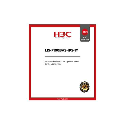 LIS-F100BAS-IPS-1Y H3C LIS-F100BAS-IPS-1Y SecPath F100-BAS IPS Signature Update Service License,1 Year - Image 1