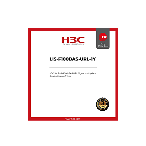 LIS-F100BAS-URL-1Y H3C LIS-F100BAS-URL-1Y SecPath F100-BAS URL Signature Update Service License 1 Year - Image 1