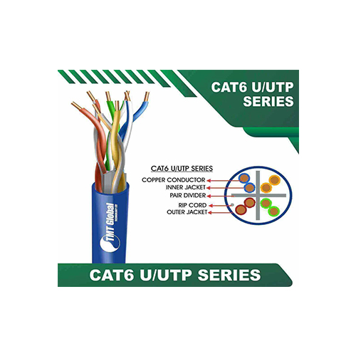 TMT-7401(A) TMT Global TMT-7401(A) CAT6 Utp 23AWG Cable 305Mtr Blue Price in Dubai UAE - Image 1