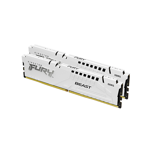 KF556C36BWEK2-32 Kingston KF556C36BWEK2-32 32GB 5600MT/s DDR5 CL36 DIMM (Kit of 2) FURY Beast White EXPO Price in Dubai UAE - Image 1