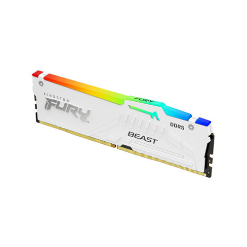 KF560C30BWEA-16 Kingston KF560C30BWEA-16 16GB 6000MT/s DDR5 CL30 DIMM FURY Beast White RGB EXPO Price in Dubai UAE - Image 1