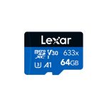 Lexar LMS0633064G-BNNNG 633x microSDXC 64GB – UHS-I, C10, A1, V30, U3, up to 100MB/s Read, 45MB/s Write Price in Dubai UAE