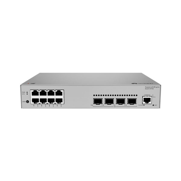 S220-8T4S Huawei S220-8T4S L2 Switch 8-Port Gigabit – 4 GE SFP Uplinks, Compact Design with Built-in AC Power Price in Dubai UAE - Image 1