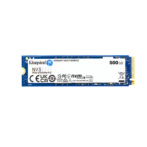SNV3S-500G Kingston SNV3S/500G 500GB NV3 M.2 2280 PCIe 4.0 NVMe, Read: 5,000/ Write: 3,000MB/s SSD Price in Dubai UAE - Image 1
