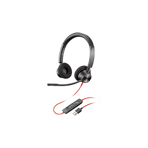 8X228AA HP Poly 8X228AA Blackwire 3210 Headset (BW3210), USB-C with USB-C/A Adapter, Bulk Pack Price in Dubai UAE - Image 1