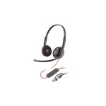 HP Poly 8X229AA Blackwire 3225 Headset (BW3225), USB-C with 3.5mm Jack + USB-C/A Adapter Price in Dubai UAE