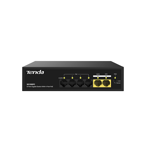 SG106PC Tenda SG106PC 6-Port Gigabit Lite PoE Switch with 4-Port PoE Price in Dubai UAE - Image 1