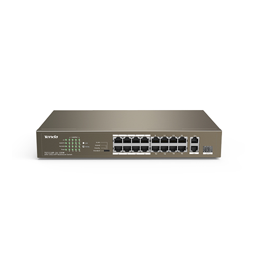 TEF1118P-16-150W V3.0 Tenda TEF1118P-16-150W V3.0 18-Port 10/100/1000M PoE Switch Price in Dubai UAE - Image 1