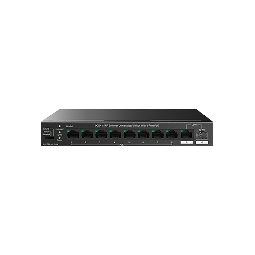TEG1110PF-8-120W Tenda TEG1110PF-8-120W 9GE+1SFP Ethernet Switch with 8-Port PoE Price in Dubai UAE - Image 1
