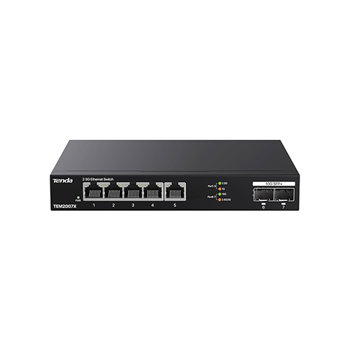 TEM2007X Tenda TEM2007X 5-Port 2.5G Ethernet Switch with 2×10G SFP+ Slots Price in Dubai UAE - Image 1
