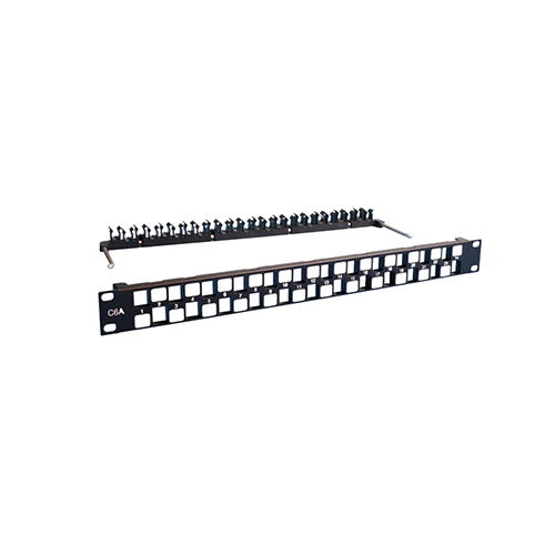 D0443-241UNFULBK DME PROLINK D0443-241UNFULBK CAT6A 24-Port Staggered Unshielded Unloaded Patch Panel (1U) Price in Dubai UAE - Image 1