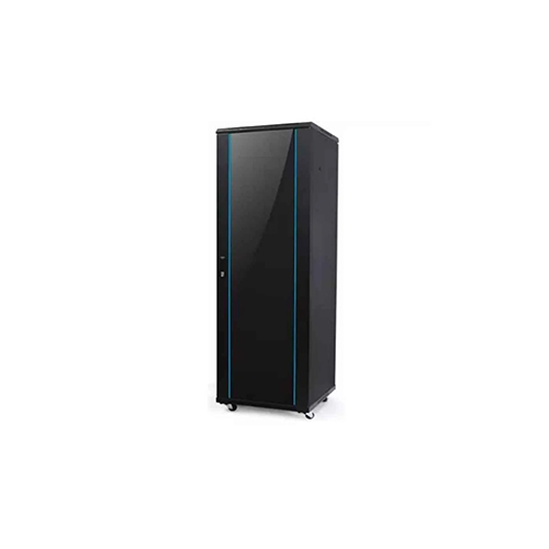 D325-4280100214BK-2P- DME PROLINK D325-4280100214BK-2P 42RU Floor-Mount Perforated Double-Door Cabinet Price in Dubai UAE - Image 1