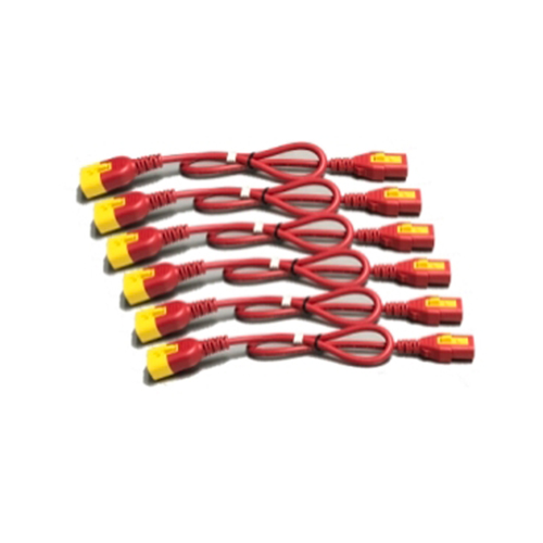 AP8704S-WWX340 APC AP8704S-WWX340 Power Cord Kit (6 pcs) – Locking C13 to C14, 1.2 m, Red Price in Dubai UAE - Image 1