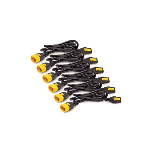 AP8706S-NA APC AP8706S-NA Power Cord Kit, 6× Locking C13 to C14, 1.8 m, NA Price in Dubai UAE - Image 1
