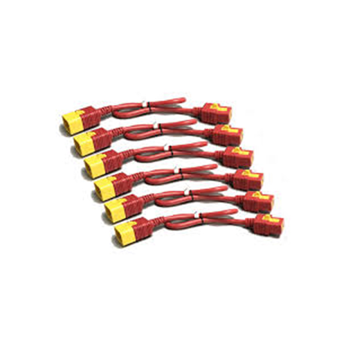 AP8712SX340 APC AP8712SX340 Power Cord Kit (6 pcs) – Locking C19 to C20, 0.6 m (2 ft), Red Price in Dubai UAE - Image 1