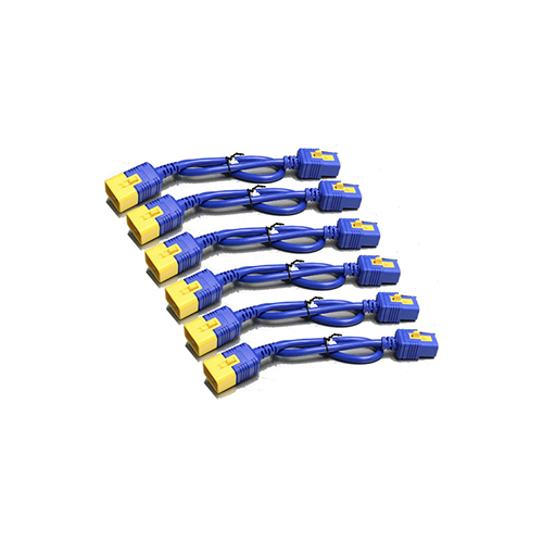 AP8712SX590 APC AP8712SX590 Power Cord Kit (6 pcs) – Locking C19 to C20, 0.6 m (2 ft), Blue Price in Dubai UAE - Image 1