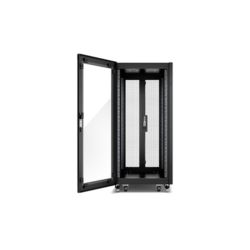 NR6402-G APC NR6402-G GO Rack 600 mm × 24U × 1000 mm, Glass Door, with Roof, Sides, Castors, and Feet Price in Dubai UAE - Image 1