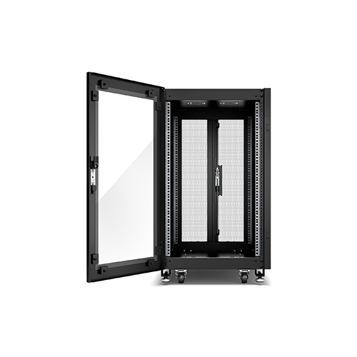 NR6802-G APC NR6802-G GO Rack 600 mm × 18U × 1000 mm, Glass Door, with Roof, Sides, Castors, and Feet Price in Dubai UAE - Image 1
