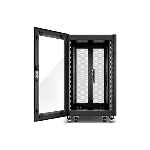 NR6882-G APC NR6882-G GO Rack 600 mm × 18U × 800 mm, Glass Door, with Roof, Sides, Castors, and Feet Price in Dubai UAE - Image 1