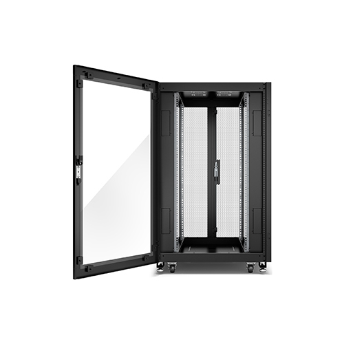 NR8402-G APC NR8402-G GO 24U Rack Cabinet 800mm x 1000mm with Glass Door, Roof, Side Panels, Castors & Leveling Feet Price in Dubai UAE - Image 1